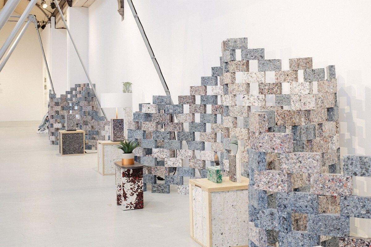 QVEMA : FabBRICK, les briques éco-conçues grâce à des textiles recyclés